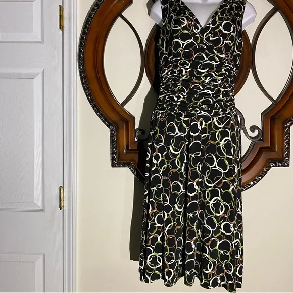 Maggie Boutique Sleeveless Black Print Dress - Picture 2 of 10